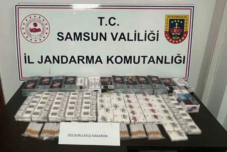 Samsun’da jandarma 43 bin dal makaron ele geçirdi
