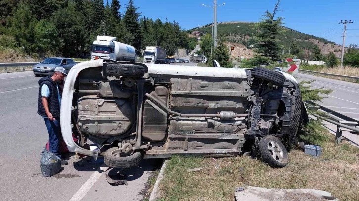 Samsun’da otomobil takla attı: 3 yaralı
