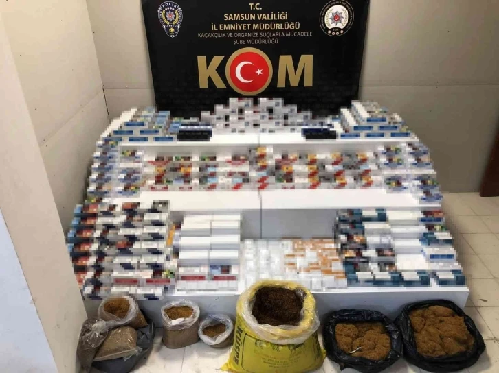 Samsun’da "Nefes" operasyonu: 86 bin 820 adet makaron ele geçirildi
