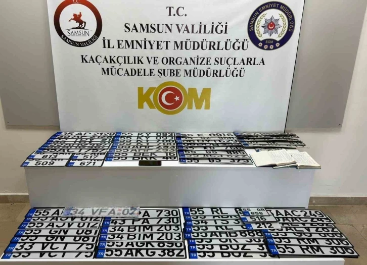 Samsun’da sahte araç plakası operasyonu: 5 kişi yakalandı
