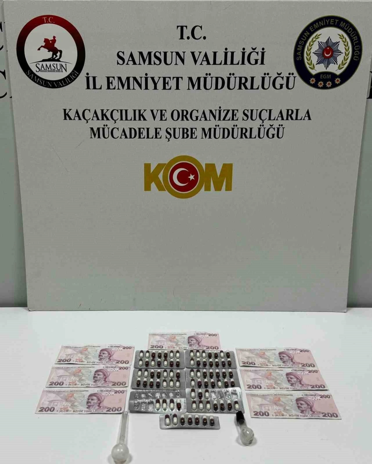 Samsun’da sahte para ve uyuşturucu operasyonu
