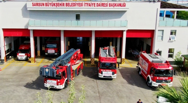 Samsun itfaiyesi ilk 8 ayda 4 bin olaya müdahale etti
