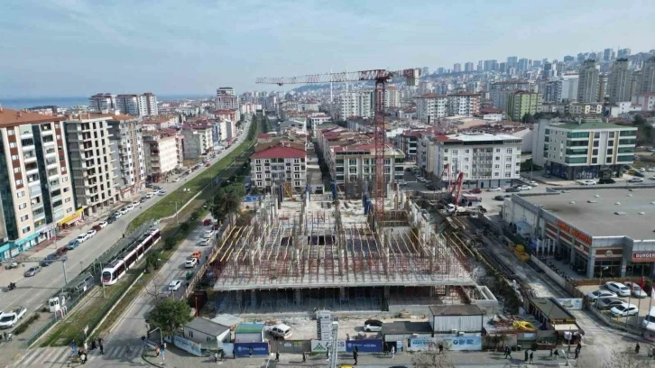 Samsun Şehir Kütüphanesi yükseliyor
