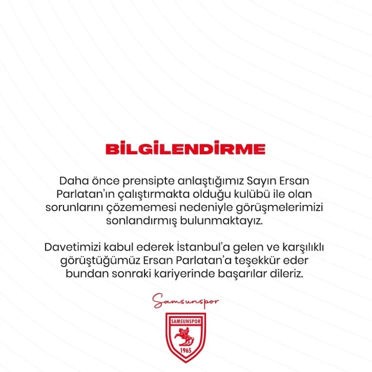 Samsunspor’da teknik direktör krizi
