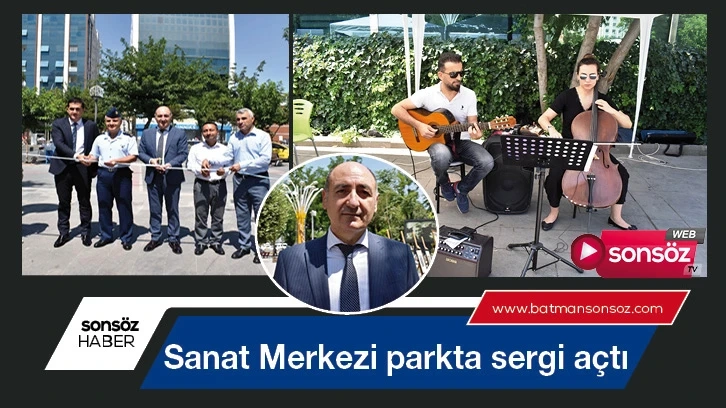 Sanat Merkezi parkta sergi açtı