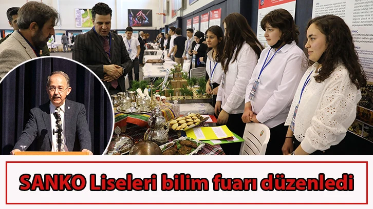 SANKO Liseleri bilim fuarı düzenledi