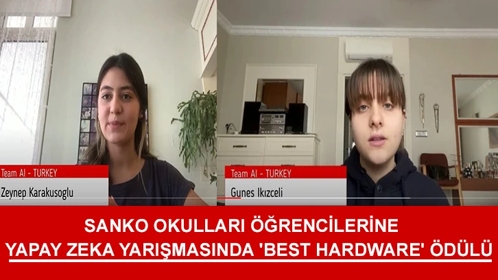 Sanko Okulları Öğrencilerinin Yapay Zeka Yarışması Başarısı