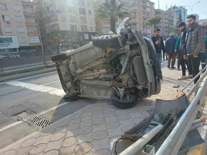 Şanlıurfa’da otomobil devrildi: 1 yaralı
