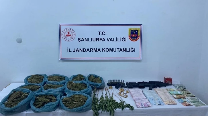 Şanlıurfa’da silah ve uyuşturucu operasyonunda 3 gözaltı
