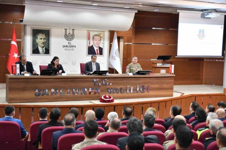 Şanlıurfa Valisi Seçim Güvenliği Toplantısı Gerçekleştirdi