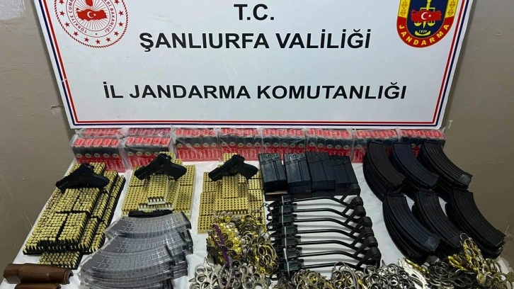 Şanlıurfa'da 6 bin 300 mermi ele geçirildi