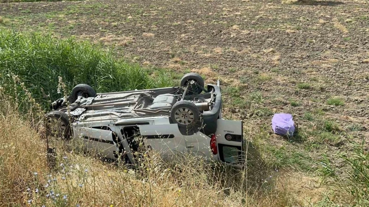 Şarampole düşen araçta 1 kişi öldü, 1 kişi de yaralandı
