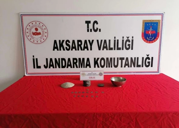 Satmak için getirdiği tarihi eserlerle jandarmaya yakalandı
