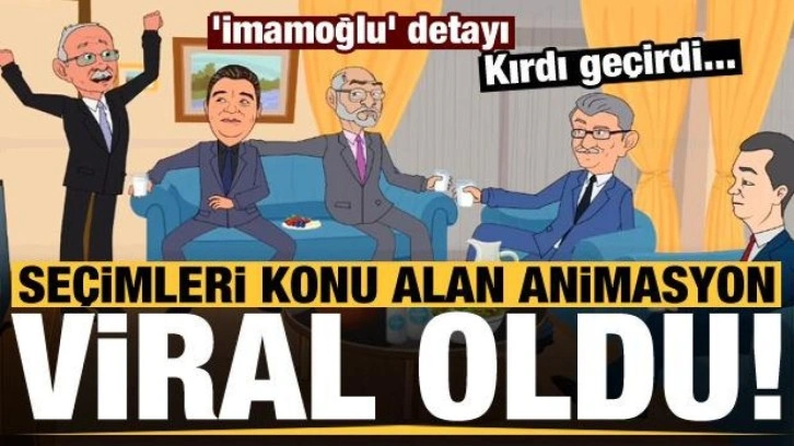 Seçimleri konu alan animasyon viral oldu! 'İmamoğlu' detayı kırdı geçirdi...