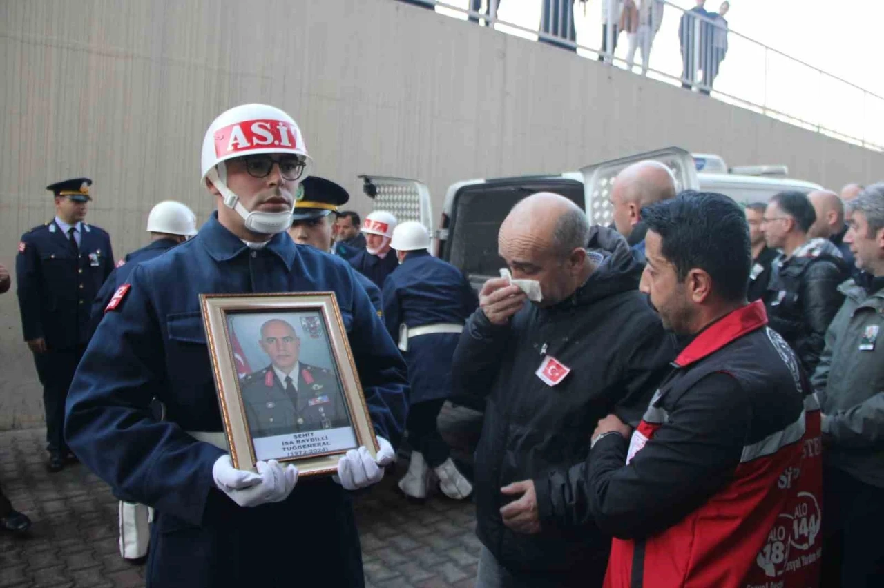 Şehit Tuğgeneral Baydilli’nin naaşı Kayseri’ye getirildi
