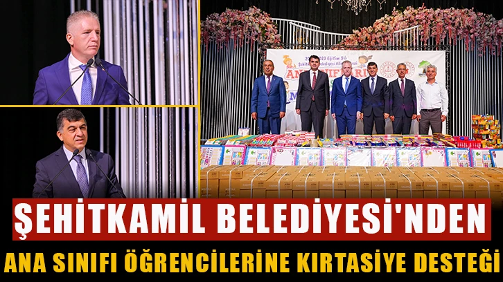 Şehitkamil Belediyesi'nden Ana sınıfı öğrencilerine kırtasiye desteği