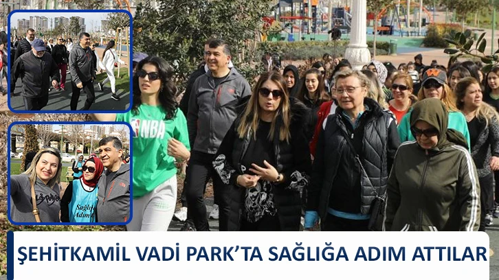 Şehitkamil Vadi Park’ta Sağlığa Adım Attılar