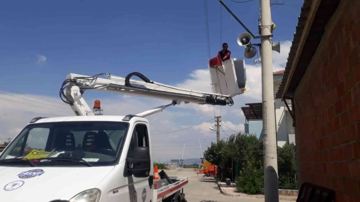 Şehzadeler Belediyesi’nden 21 mahalleye ses ve güvenlik sistemi
