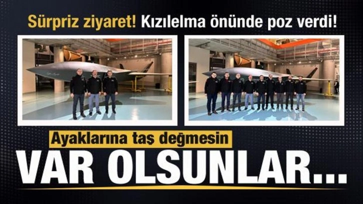 Selçuk ve Haluk Bayraktar'a sürpriz ziyaret: Ayaklarına taş değmesin! Var olsunlar