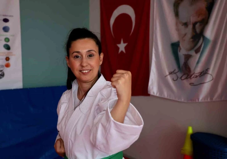 Serebral palsili Pınar, ’Para Karate’ ile hayata tutunup Türkiye 2.’si oldu
