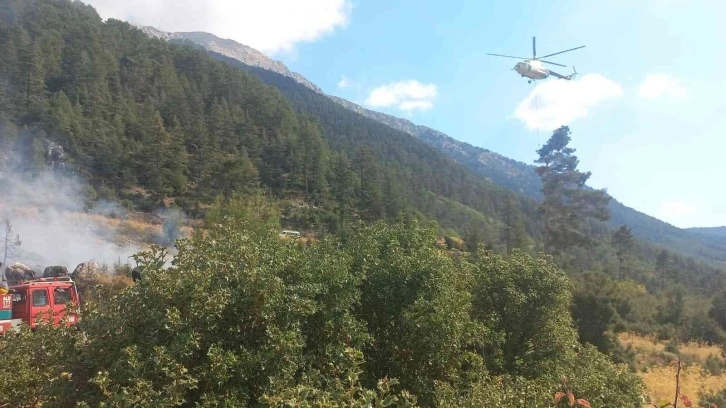 Seydikemer’de orman yangını ekiplerin zamanında müdahalesiyle söndürüldü
