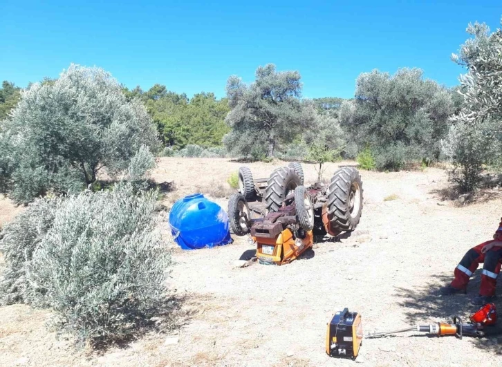 Seydikemer’de traktör devrildi: 1 yaralı
