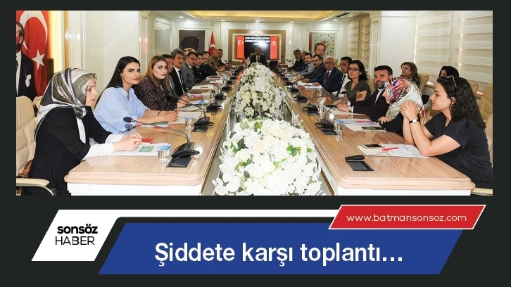 Şiddete karşı toplantı…