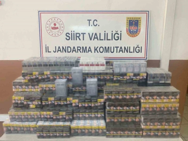 Siirt’te 5 bin 55 paket kaçak sigara ele geçirildi