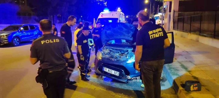 Siirt’te kontrolden çıkan araç kaza yaptı: 1 yaralı
