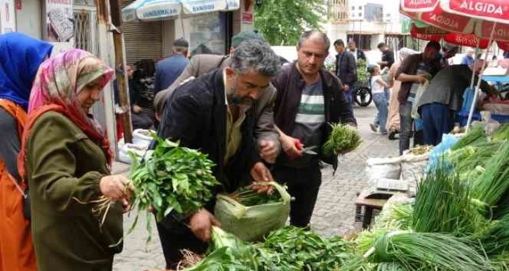 Siirt’te kenger ve sirik otu tezgahlarda yerini aldı