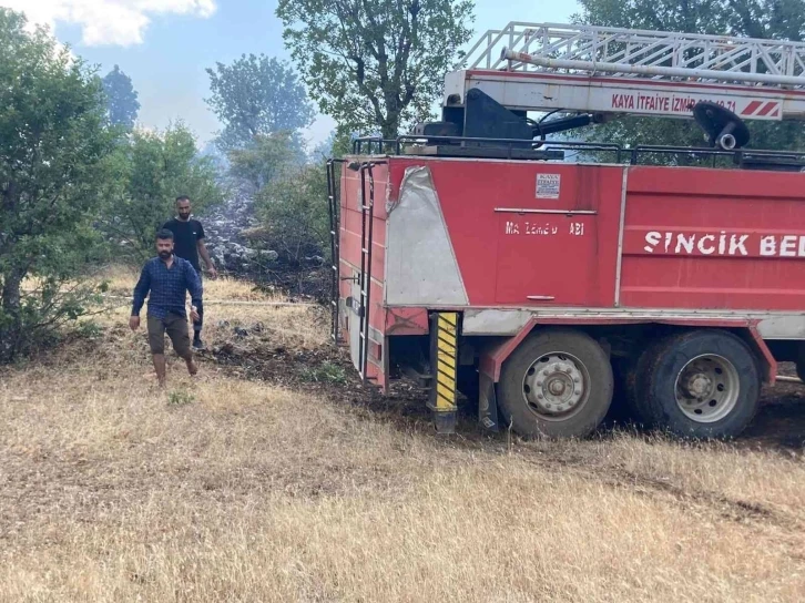 Sincik’te ormanlık alandı yangın
