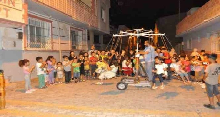 Sınır ilçesindeki çocuklara dönen salıncak sürprizi