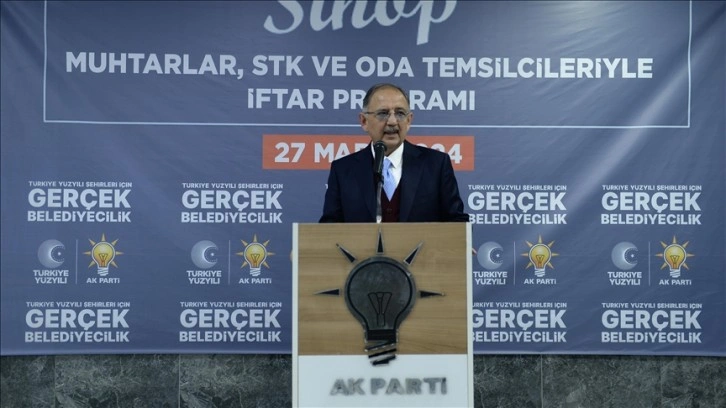 Sinop Bakanı Mehmet Özhaseki: Kentsel Dönüşümde Yetki Almışız, Kapımız Sonuna Kadar Açık