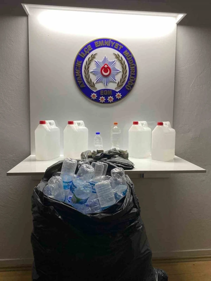 Sinop’ta 20 litre etil alkol ele geçirildi
