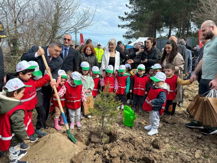 Sinop’ta 300 fidan toprakla buluştu
