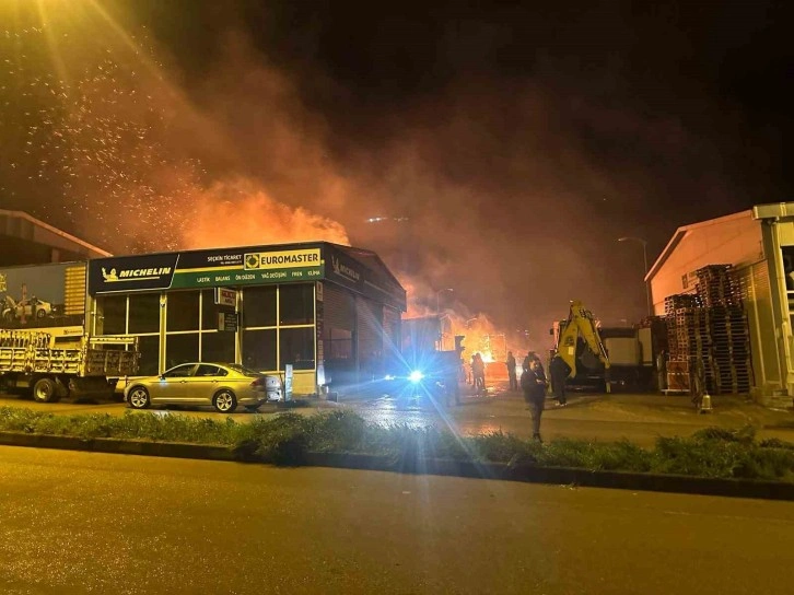 Sinop'ta Bungalov Ev Atölyesi Yangında Kül Oldu