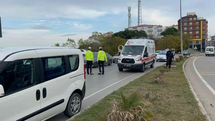 Sinop’ta otomobilin çarptığı yaya yaralandı
