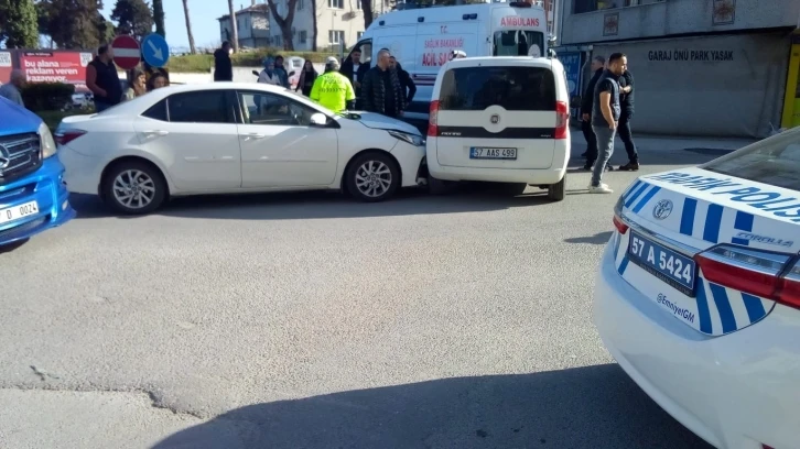 Sinop’ta trafik kazası: 1 yaralı
