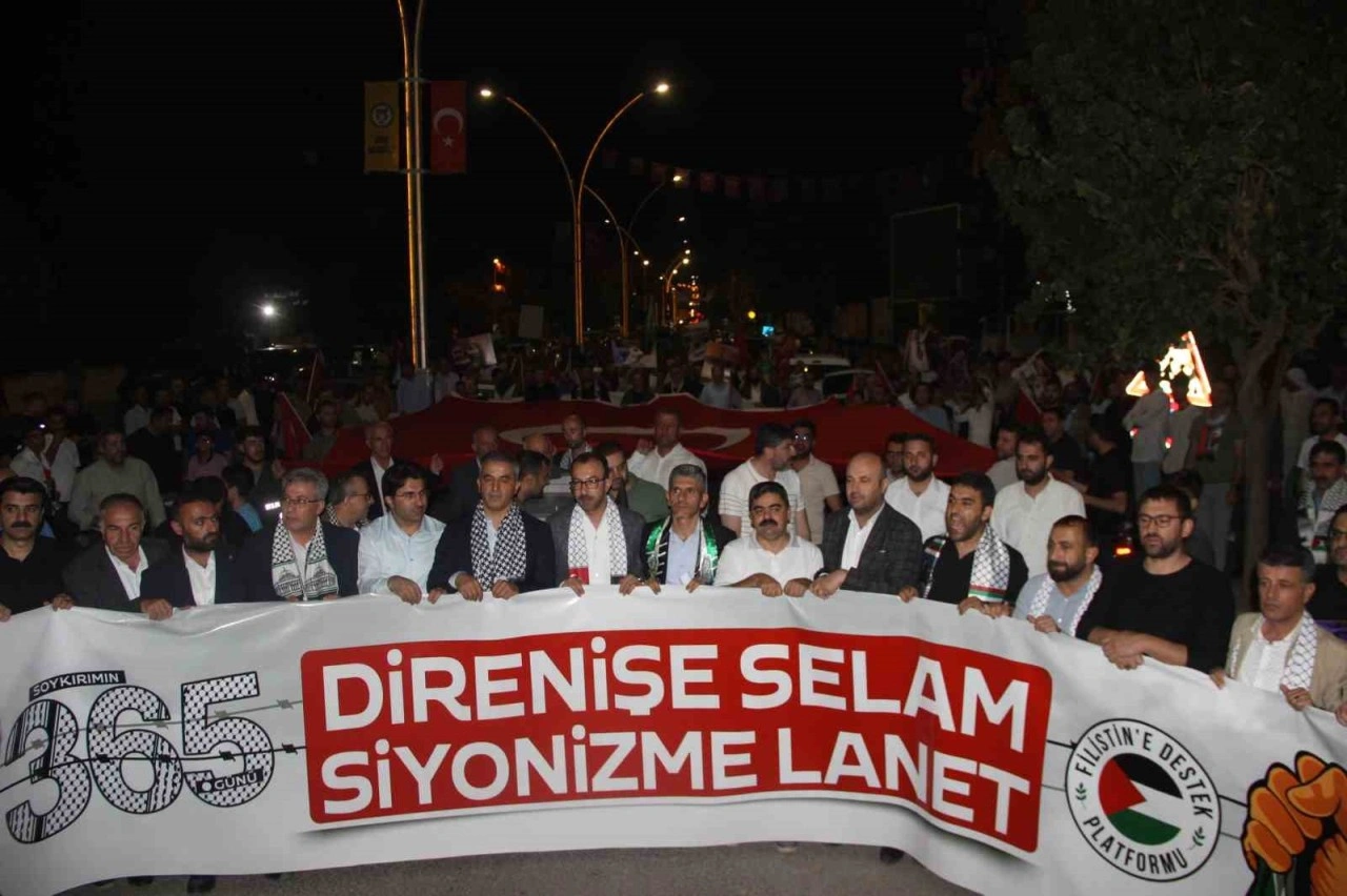 Şırnak’ta Gazze’ye destek gösterisi