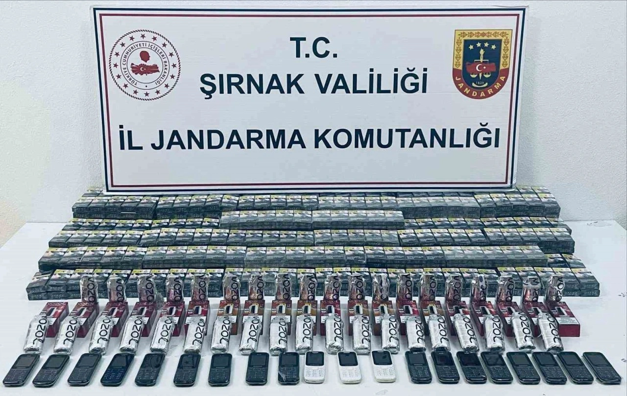 Şırnak’ta jandarma 4 milyon 571 bin TL’lik kaçakçılığı önledi