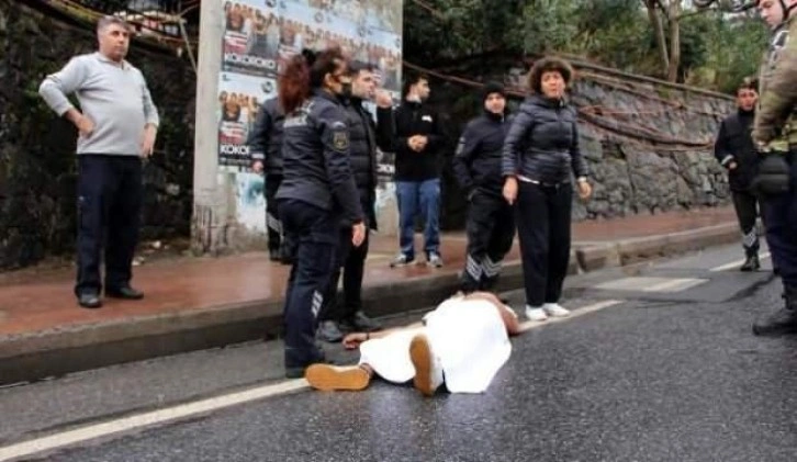 Şişli'de üst geçitten düştü, ilk müdahaleyi yoldan geçen doktor yaptı