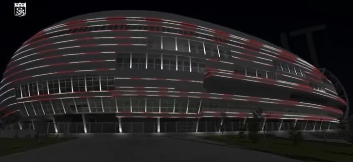 Sivasspor’un stadyumuna gece aydınlatması yapılıyor
