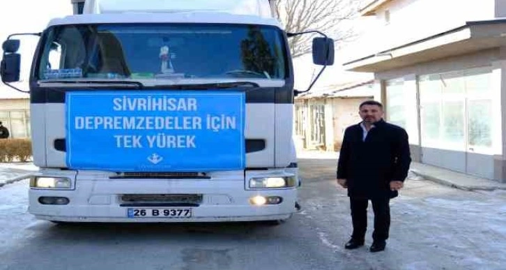 Sivrihisar’dan bir tır yardım daha yola çıktı