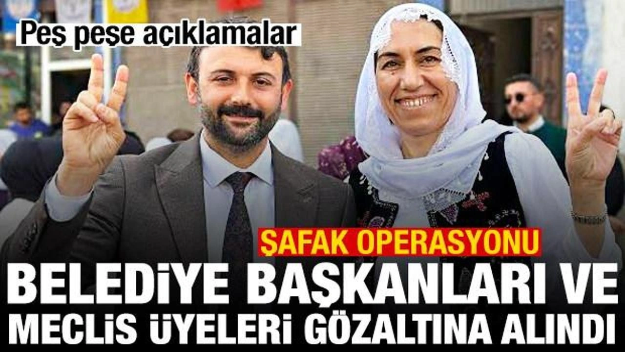 Son dakika haberi: Akdeniz Belediyesi Eş Başkanları gözaltına alındı