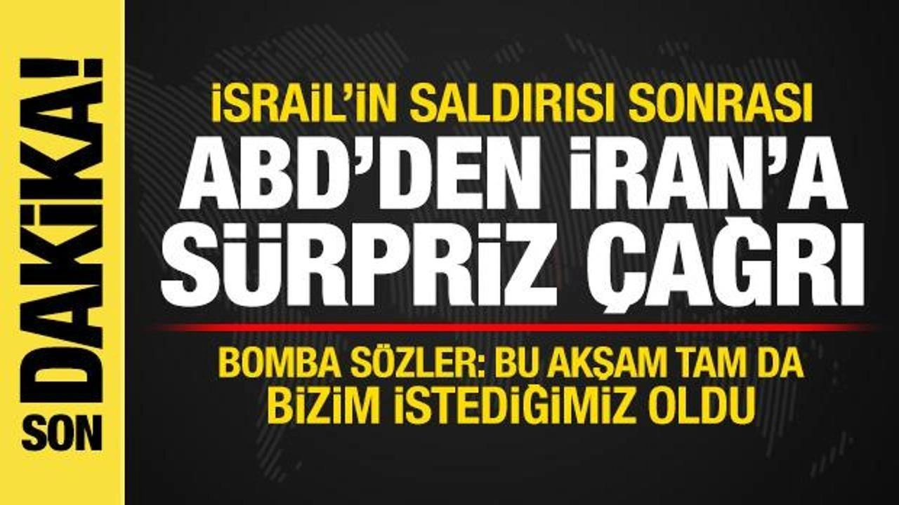 Son dakika haberi: İsrail saldırısı sonrası ABD'den İran'a sürpriz çağrı