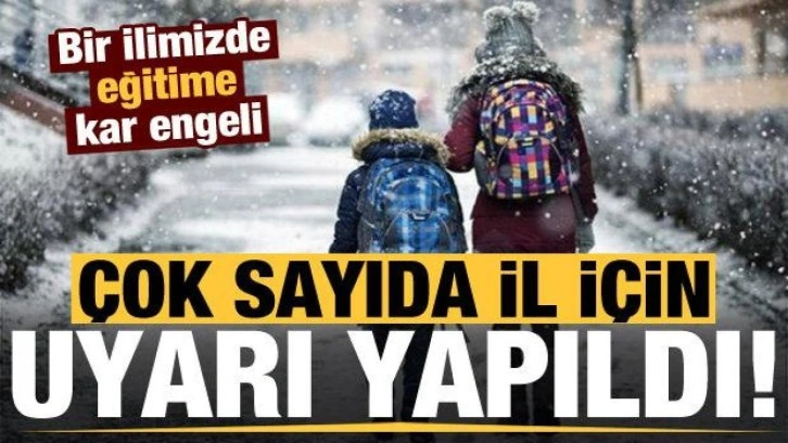 Son dakika haberi: Meteoroloji'den çok sayıda ile uyarı! Bir ilimizde eğitime kar engeli..