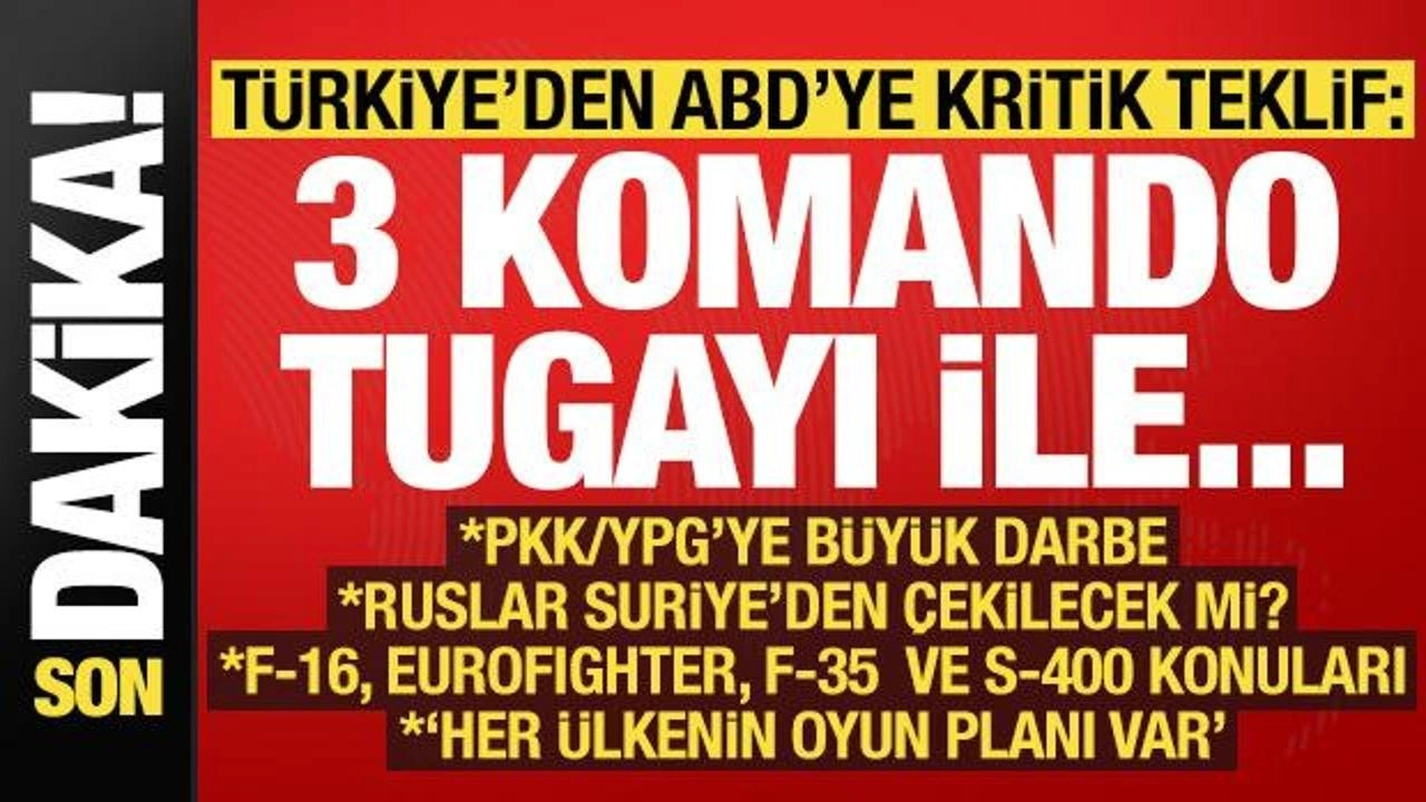 Son dakika haberi: Türkiye'den ABD'ye tarihi teklif: 3 komando tugayı ile birlikte..