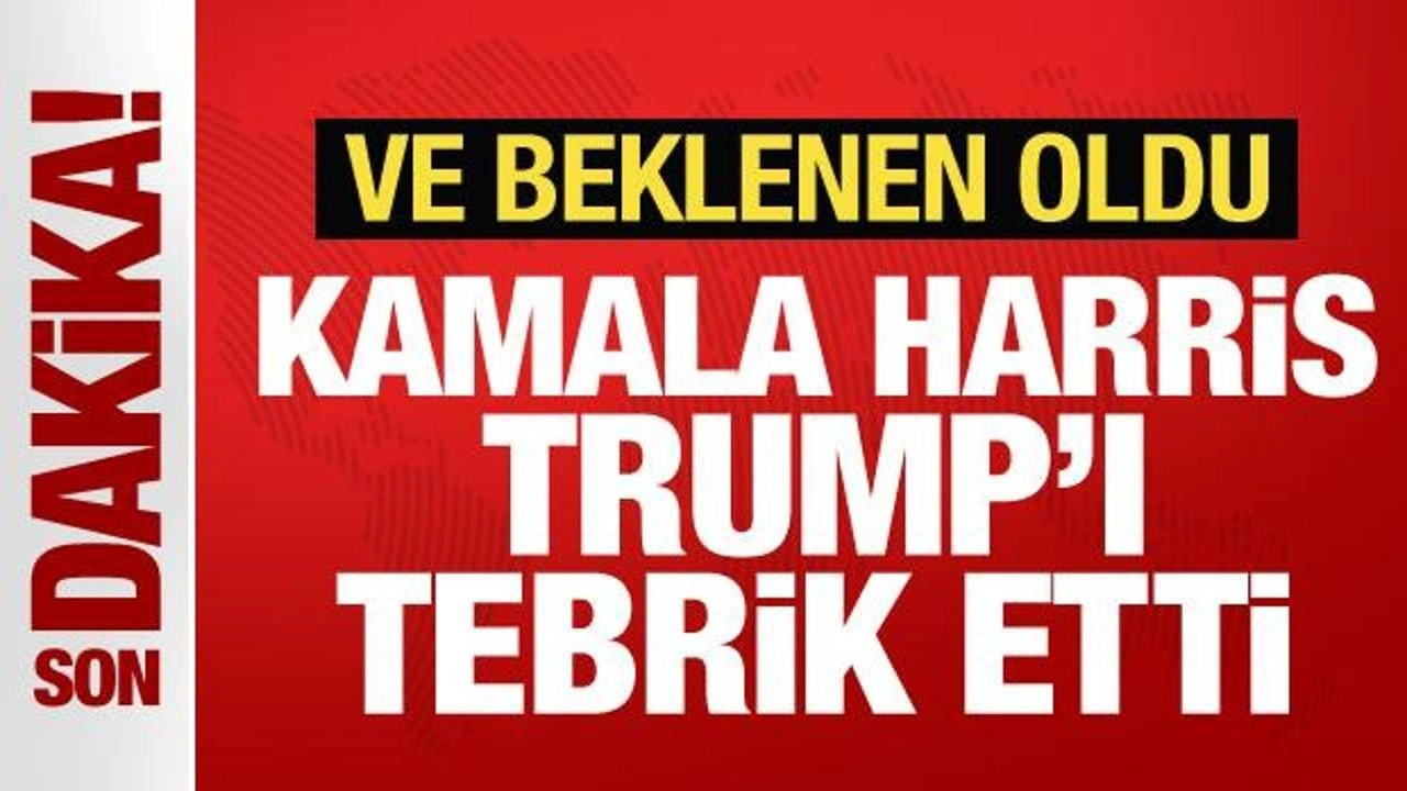 Son dakika! Harris, Trump'ı tebrik etti