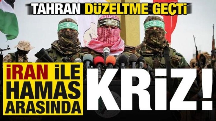 Son dakika: İran-Hamas arasında kriz! Tahran düzeltme geçti...