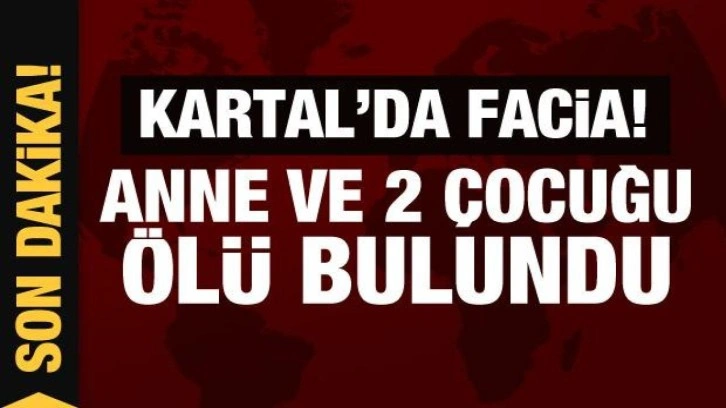 Son Dakika... Kartal'da anne ve 2 çocuğu ölü bulundu!